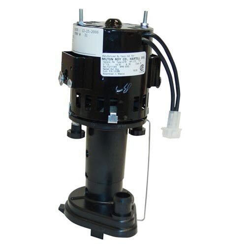 An All Points electric pump and motor assembly with black and white labels and wires.