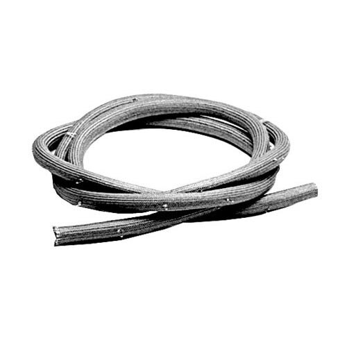 A white woven fiberglass door gasket.
