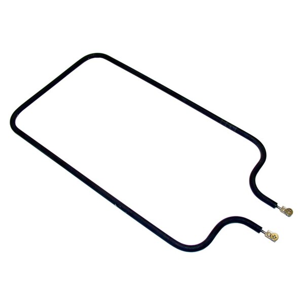 An All Points warmer element with black electrical wires and gold connectors.