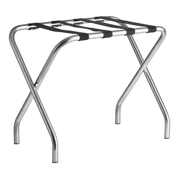 Lancaster Table & Seating Chrome Folding Luggage Rack