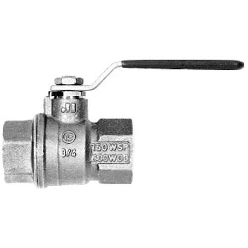 A close-up of an All Points 1 1/4" Gas Shut-Off Valve with a handle.