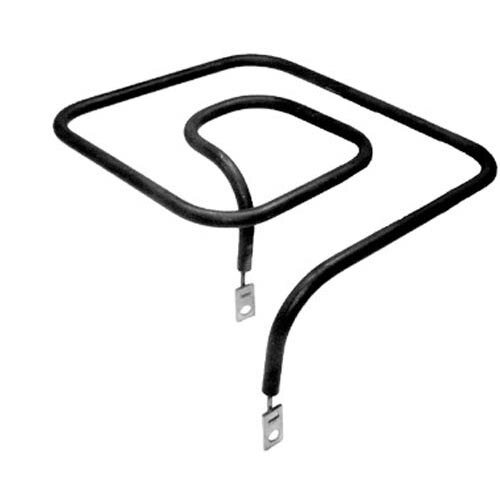 A black electric element with two black wires attached.