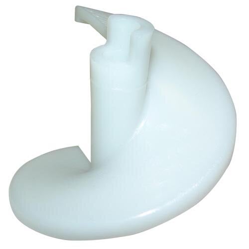 A white plastic spiral flight auger.