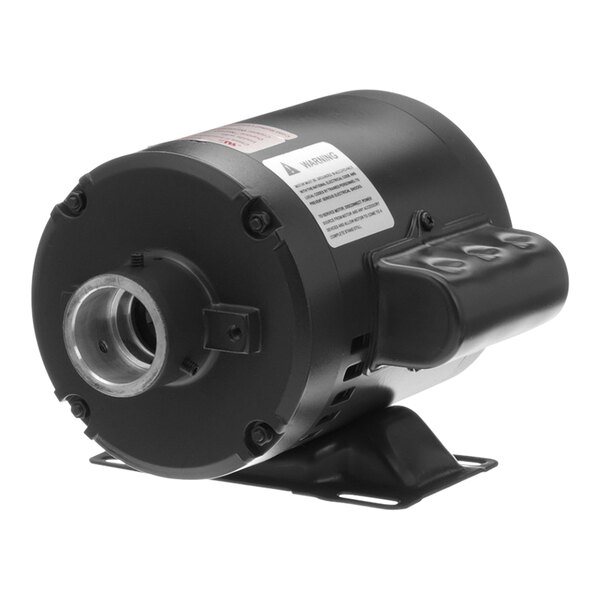 A black AllPoints electric motor with a white label.