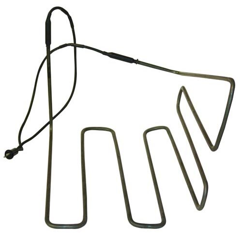 Several metal parts including a grill and a hook for an All Points 310W Defrost Heater.