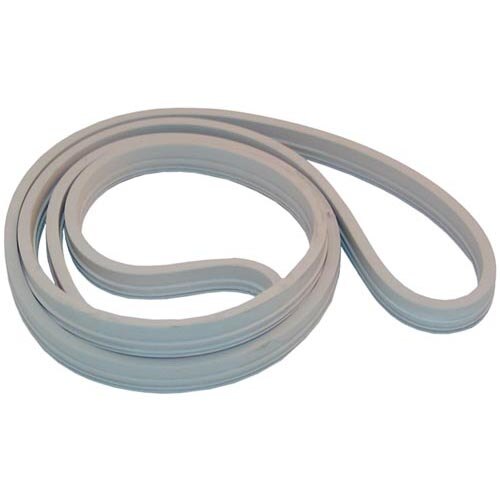 A white silicone rubber door gasket.