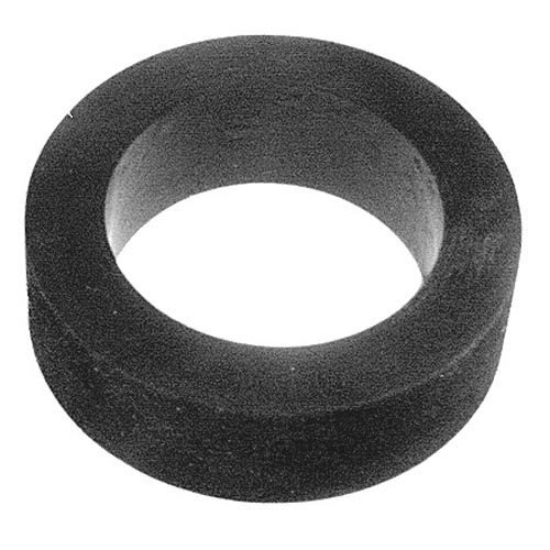 A black round rubber gasket.