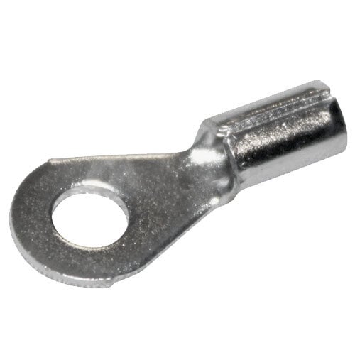 A close-up of an All Points #6 stud ring terminal.