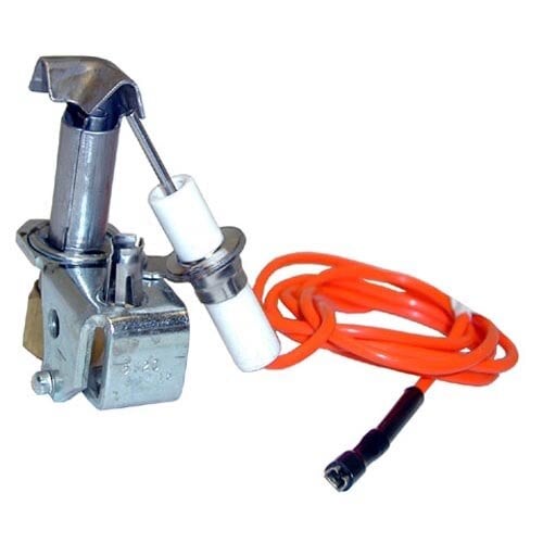 An All Points natural gas pilot burner with an igniter on a white background.