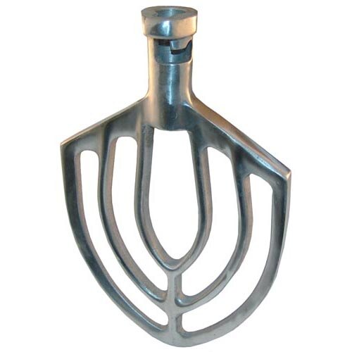 A metal flat beater attachment for an All Points A120 Classic Series mixer.