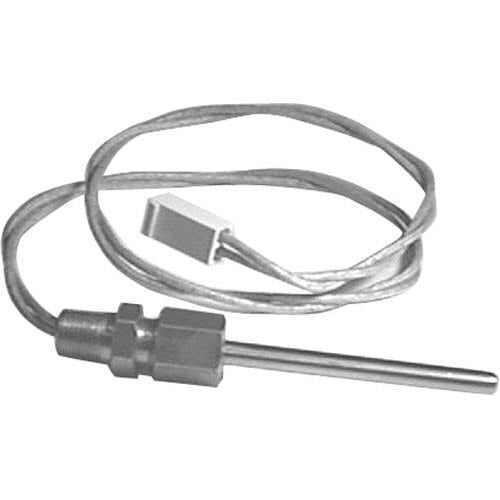 A close-up of an All Points Thermal Sensor Assembly with a wire attached.