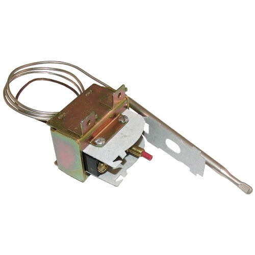 A small metal device with wires attached and a long metal tube.