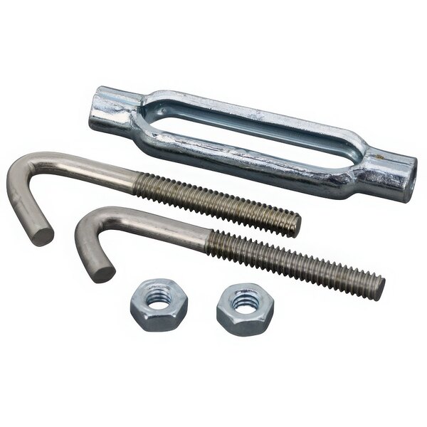 A set of AllPoints turnbuckles with nuts and bolts.