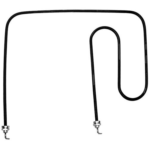 A black wire with silver hooks.