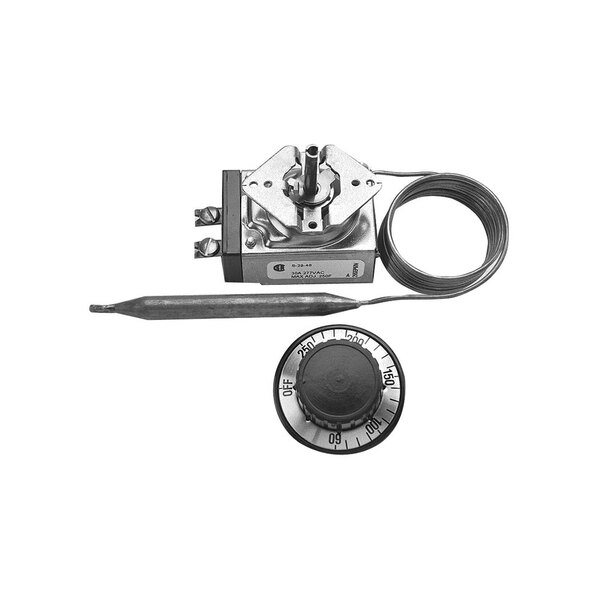 An All Points thermostat with a dial showing temperatures in Fahrenheit.