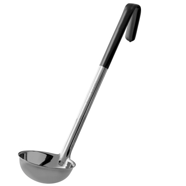 Chili and Stew in Restaurants and at Home Stainless Steel Ladles with Long Handles Super Sturdy Best Kitchen Accessories for Stirring Portioning and Serving Soups Ergonomic 1 Oz Soup Ladle 1 Pk