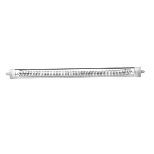 A close-up of a All Points quartz strip warmer element with a white background.