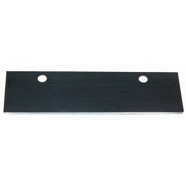 A black rectangular AllPoints grill scraper replacement blade with holes.