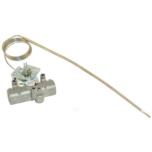 A metal All Points thermostat with a wire attached to it.