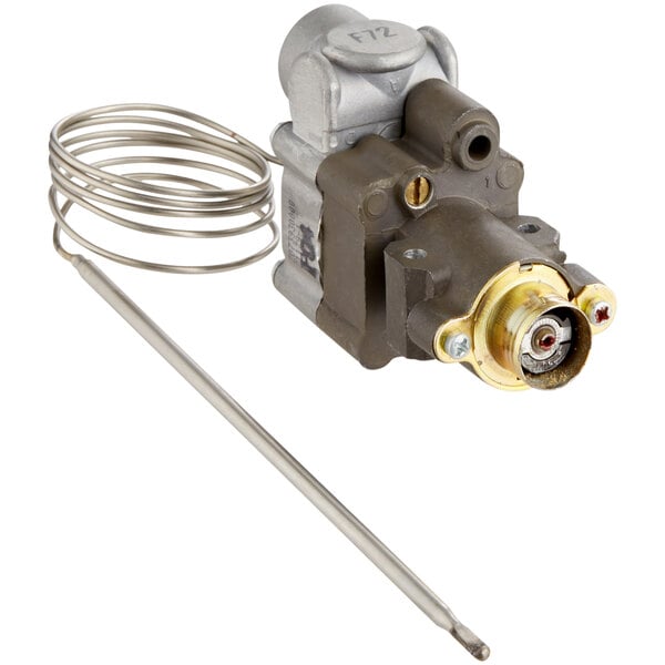 An All Points BJWA thermostat with a wire and metal rod.