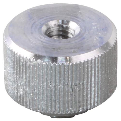 An All Points aluminum meat slicer knob with a screw on it.