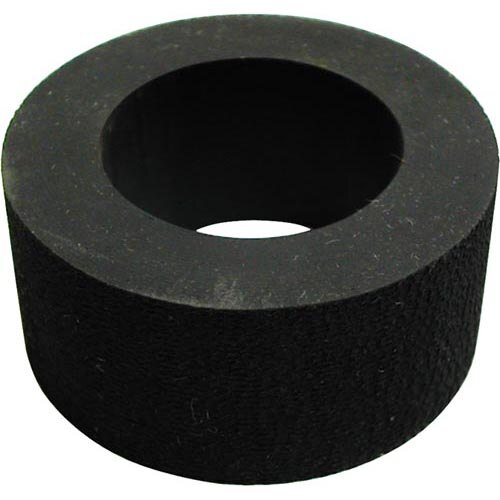 A black rubber bumper with a hole in the middle.