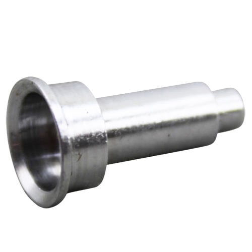 A silver metal All Points pilot orifice with a tube fitting.