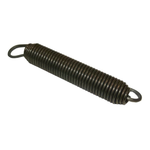 An AllPoints metal door spring with a black finish.