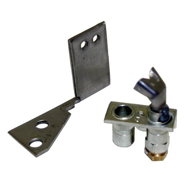 A close-up of an All Points LP gas pilot burner assembly with a screw.