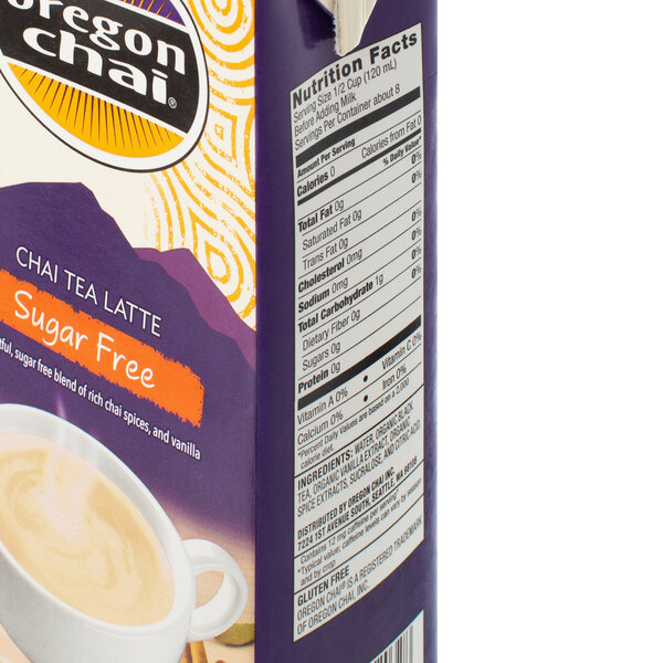 Oregon Chai 32 oz. Sugar Free Original Chai Tea Latte 11 Concentrate