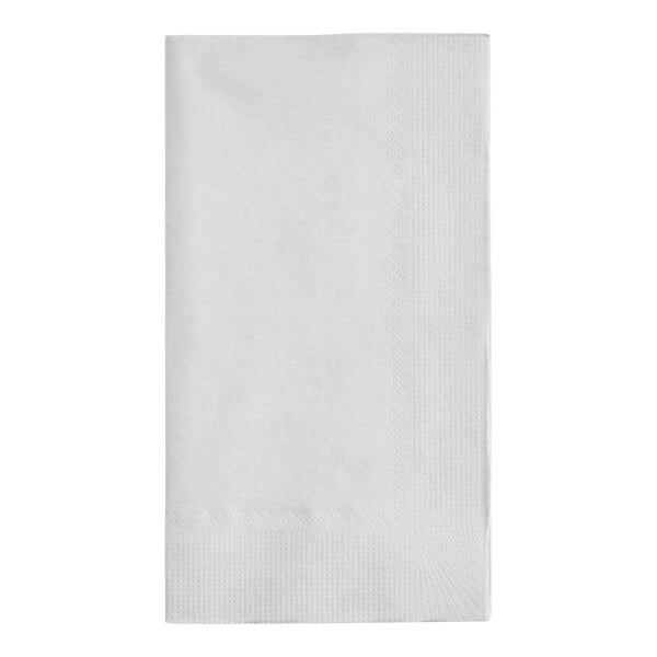 Choice 15" x 17" Silver / Gray 2-Ply Paper Dinner Napkin - 100/Pack