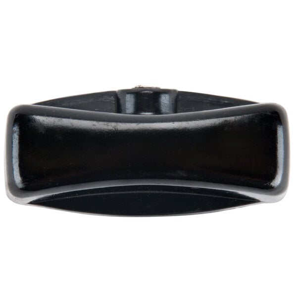 A close-up of a black plastic 2 1/8" Top Burner Valve Handle.