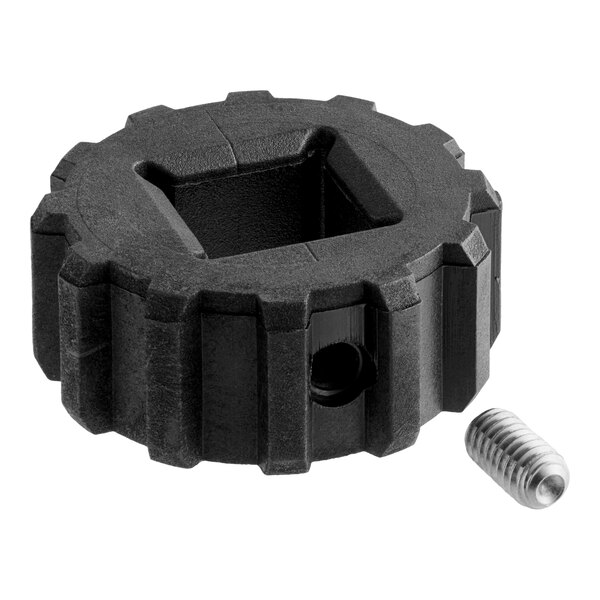A replacement conveyor drive sprocket with a set screw, compatible with Lincoln 1300, 2500, and 1100 Series ovens.