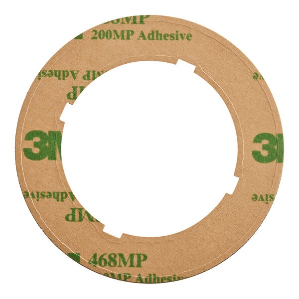 A circular US Range dial insert with green text on a 3M adhesive tape.