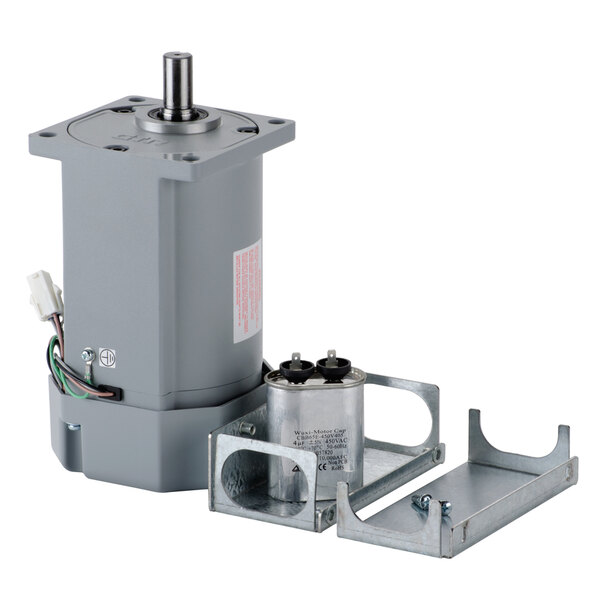 A Cornelius 220V gear motor kit with a metal frame.