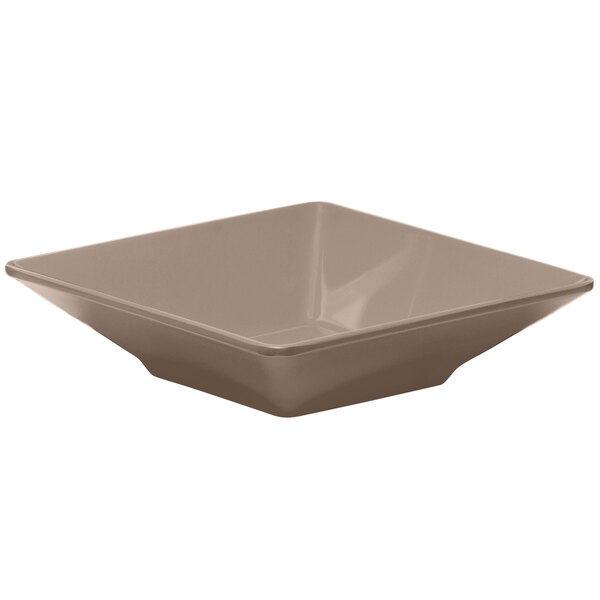 A square bowl with a white background.