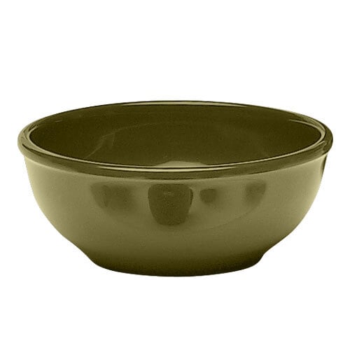 A close-up of an Elite Global Solutions Urban Naturals Lizard melamine bowl with a green and white design.