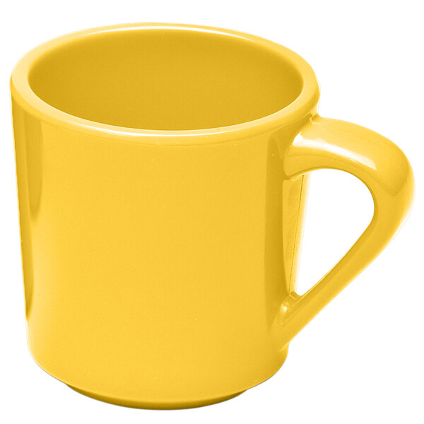 Elite Global Solutions DC14-Y Rio Yellow 14 oz. Melamine Mug - 6/Case