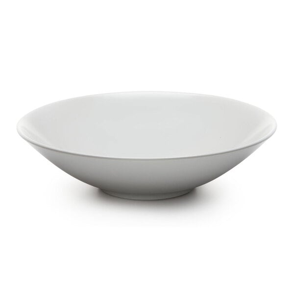 An Elite Global Solutions white melamine bowl.