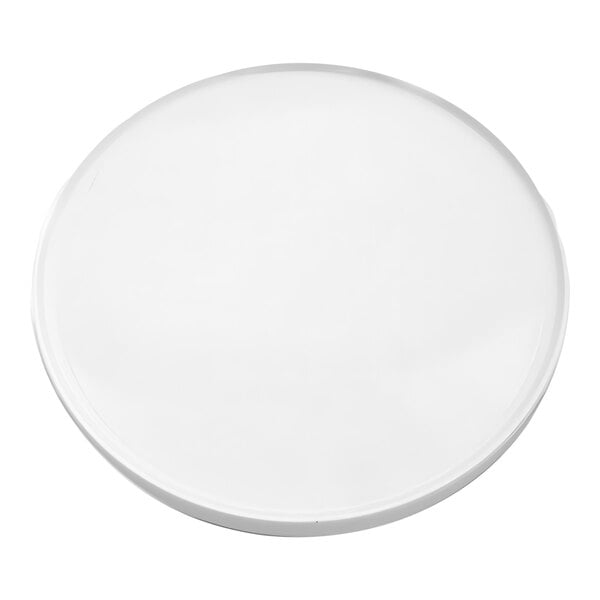 An Elite Global Solutions white round platter with a white background.