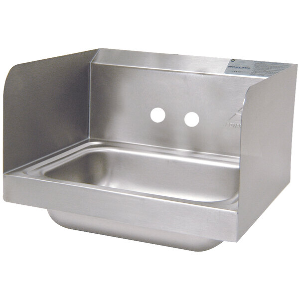 Advance Tabco 7 Ps 66 Nf Hand Sink With Side Splash Guards 17 1 4