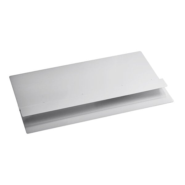 A white rectangular Splash Shield for a Frymaster 11814 Series fryer.