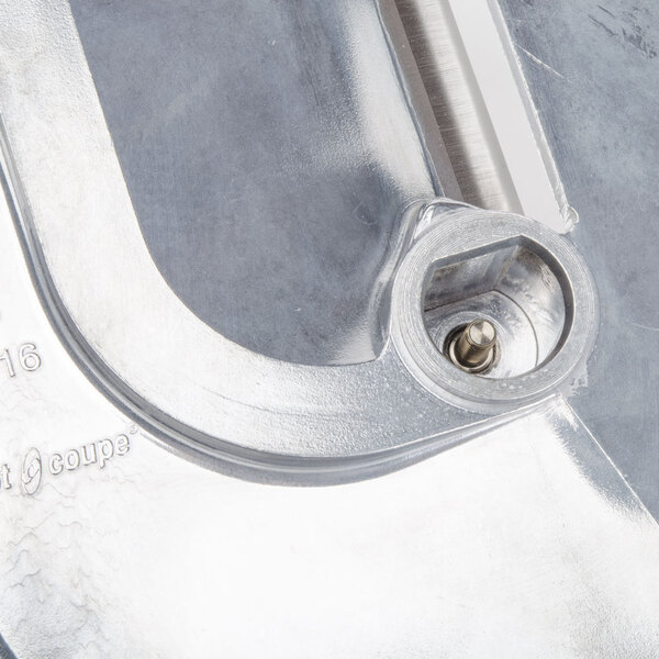 A close up of the Robot Coupe 29333 5/16" Slicing Disc.