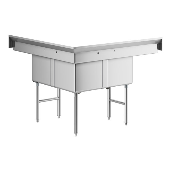 Advance Tabco FC-K6-18D Three Compartment Stainless Steel
