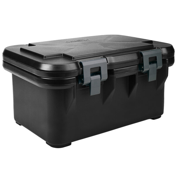 Cambro UPCS180110 Camcarrier S-Series® Black Top Loading 8 Deep Insulated  Food Pan Carrier
