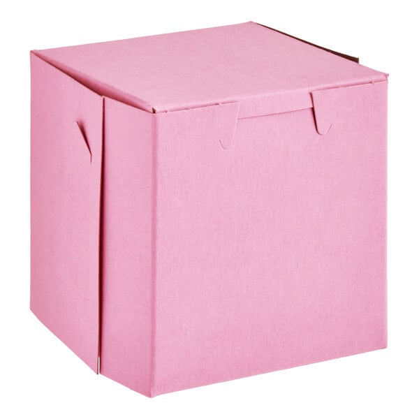 4" x 4" x 4" Pink Cupcake / Bakery Box - 200/Bundle