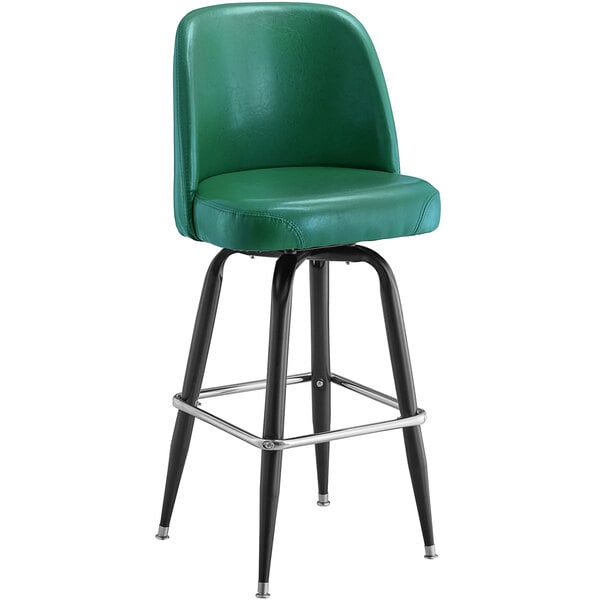 Lancaster Table Seating Deluxe Green, Bucket Bar Stools