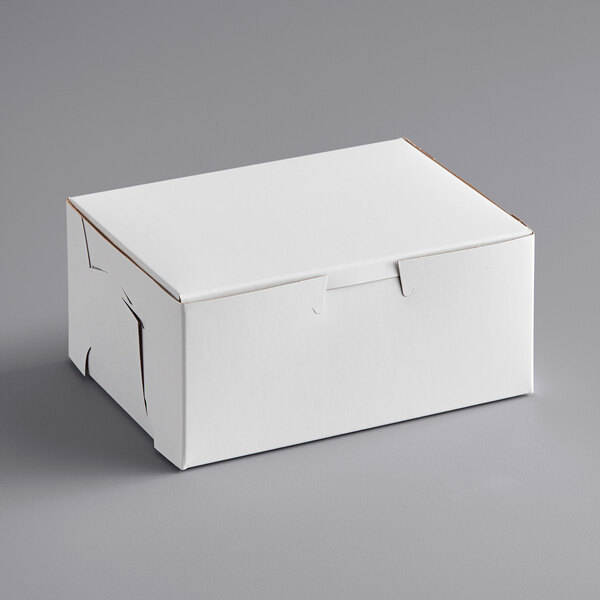 Details about   250 count WHITE 9 1/2" x 6 1/2" x 3" Bakery or Cake Box 
