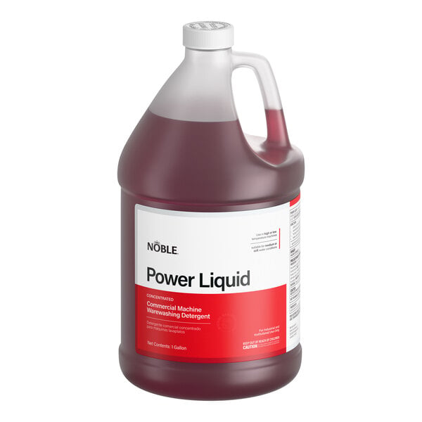 Noble 1 Gallon / 128 oz. Power Concentrated Liquid Dish Washing Machine Detergent - 4/Case