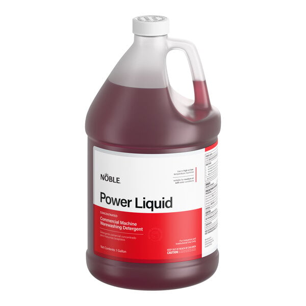 Noble 1 Gallon / 128 oz. Power Concentrated Liquid Dish Washing Machine Detergent - 4/Case